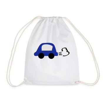 blue_car - Sac de sport léger - blanc - Devant