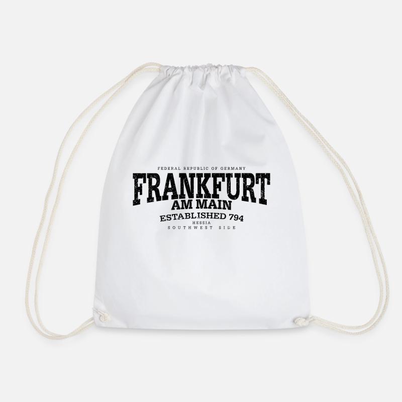 Frankfurt am Main (black oldstyle Edt. '13) - Turnbeutel - Weiß