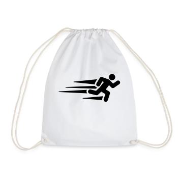 running__man_f1 - Sac de sport léger - blanc - Devant