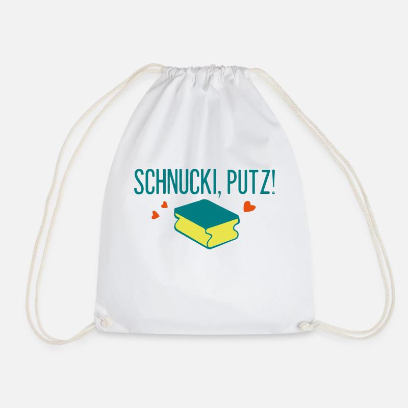 Schnuckiputz - Drawstring Bag - white