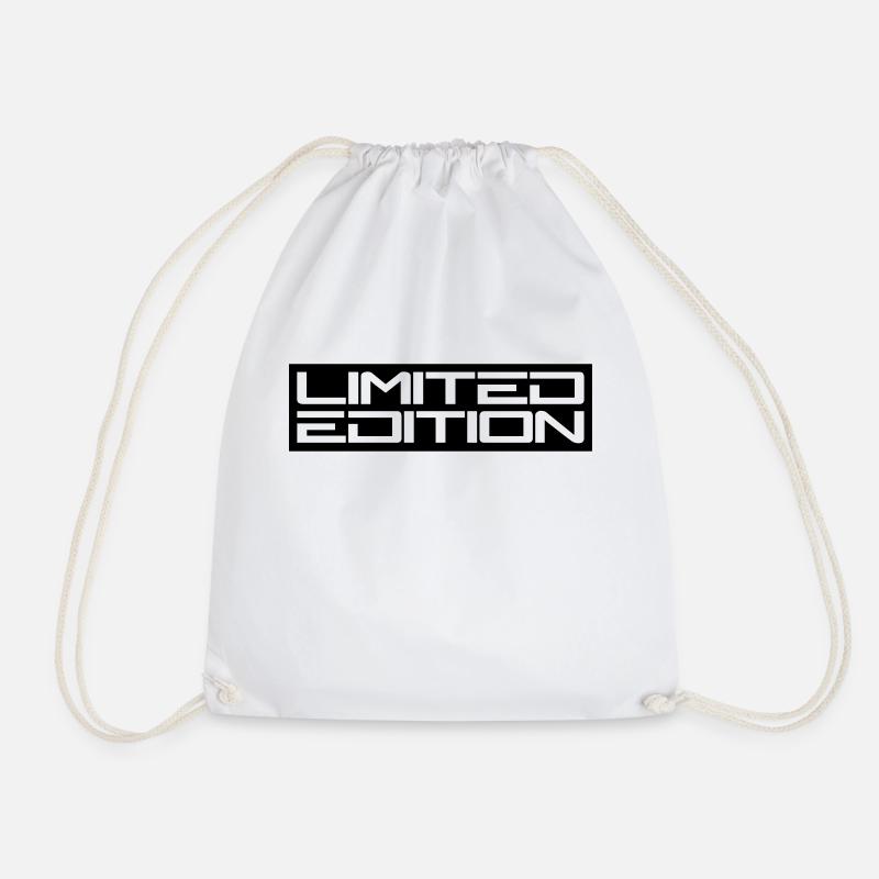 Limited Edition Logo - Drawstring Bag - white
