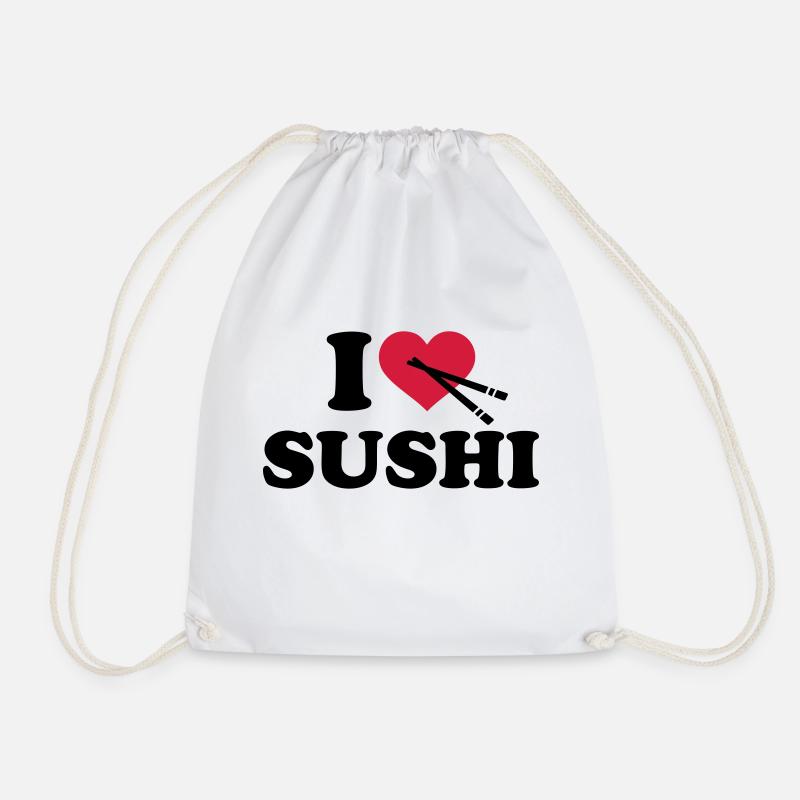 I love Sushi - Turnbeutel - Weiß