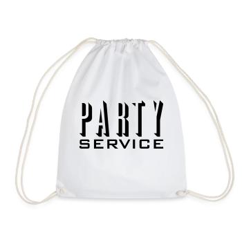 Partyservice / Party service (1c) - Turnbeutel - Weiß - Vorne