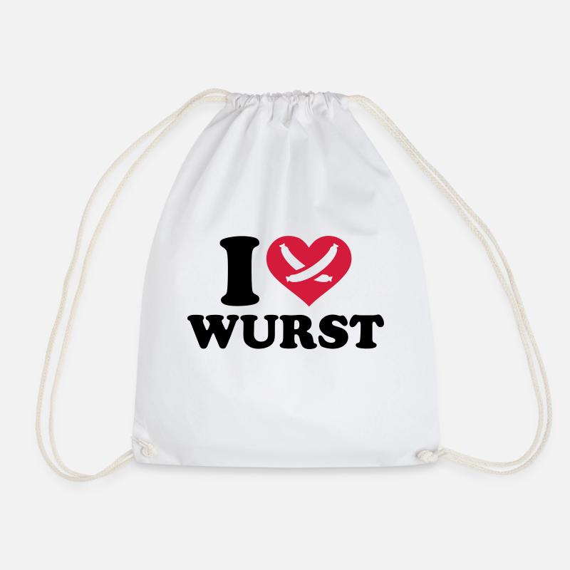 Wurst - Turnbeutel - Weiß