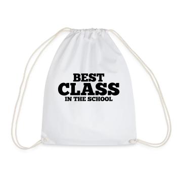 BEST CLASS IN SCHOOL - Turnbeutel - Weiß - Vorne