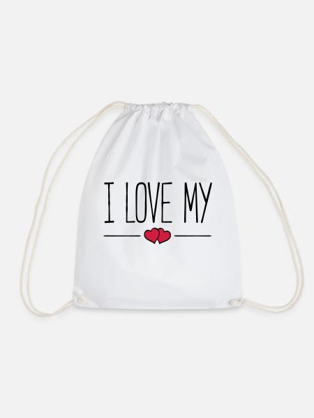 i love my - Turnbeutel - Weiß