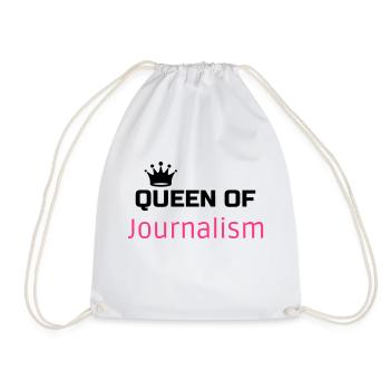 Journalist Journalism Journalismus Journaliste - Drawstring Bag - white - Front