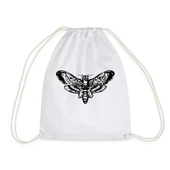 Moth - Drawstring Bag - white - Front