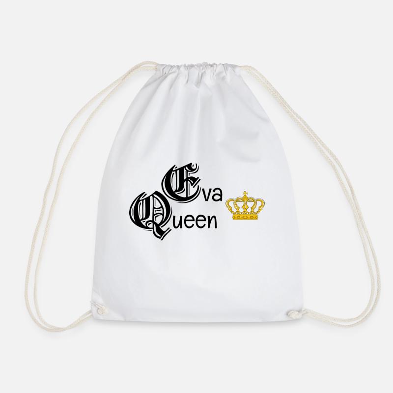 Queen 1 - Drawstring Bag - white