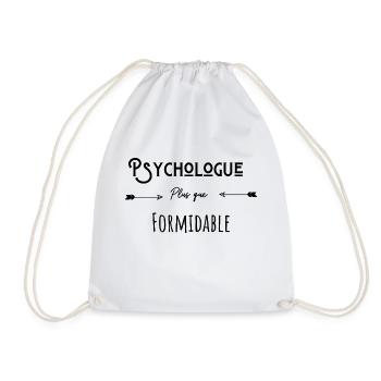 Psychologue plus que formidable cadeau humour - Sac de sport léger - blanc - Devant