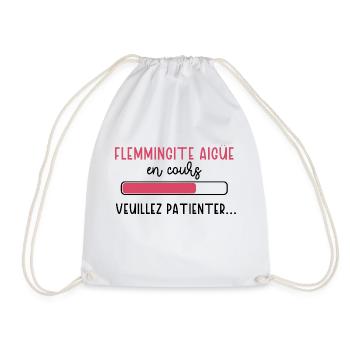 Flemmingite aigüe en cours cadeau humour femme - Sac de sport léger - blanc - Devant