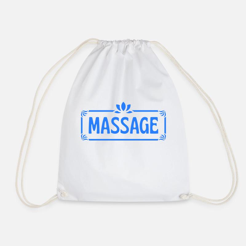 Massage - Drawstring Bag - white