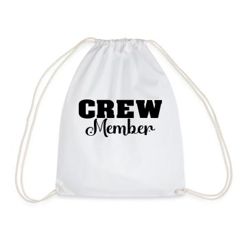 Crew Members - Drawstring Bag - white - Front