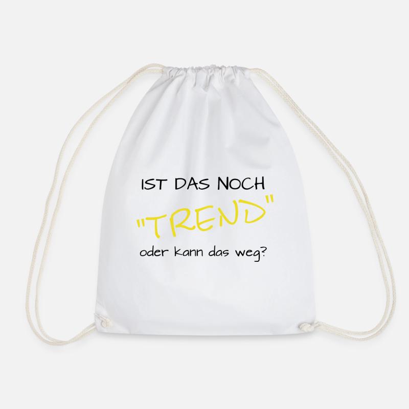 ist das noch trend oder kann das weg? - Turnbeutel - Weiß