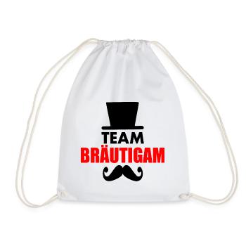Team bräutigam - Turnbeutel - Weiß - Vorne