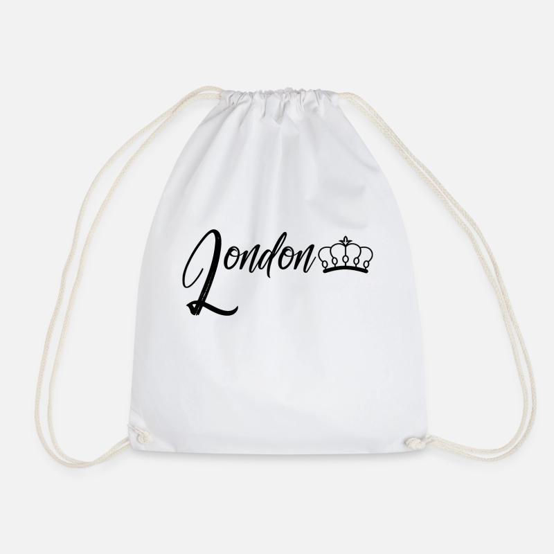 London - Drawstring Bag - white