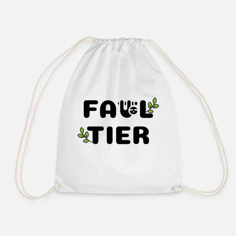 Faultier - Turnbeutel - Weiß