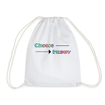 Choose Happy - Turnbeutel - Weiß - Vorne