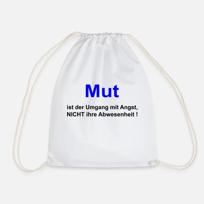 Mut Abenteuer leben - Turnbeutel - Weiß
