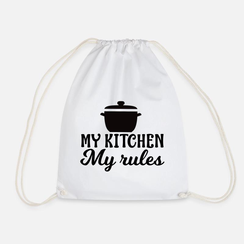My Kitchen My Rules - Turnbeutel - Weiß
