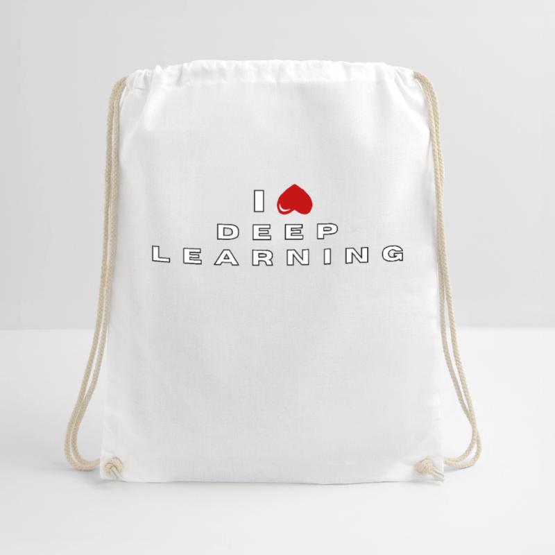 I hate Deep learning Drawstring Bag