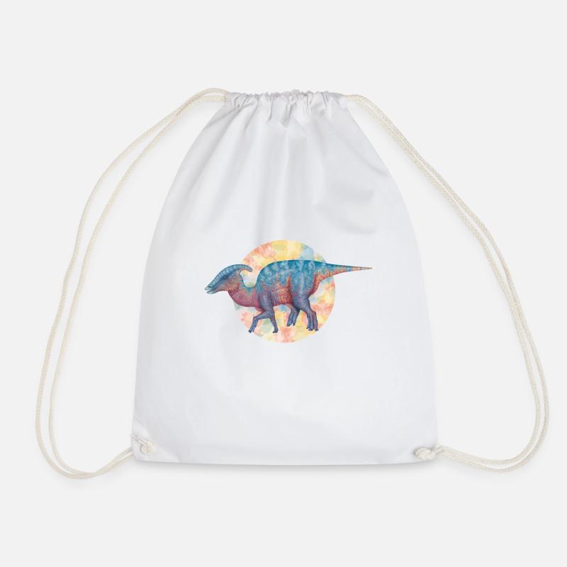 Duck Dinosaur - Drawstring Bag - white