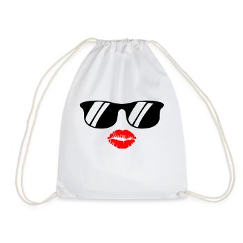 kiss face - Turnbeutel - Weiß - Vorne