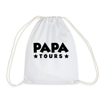 Papa Tours - Turnbeutel - Weiß - Vorne