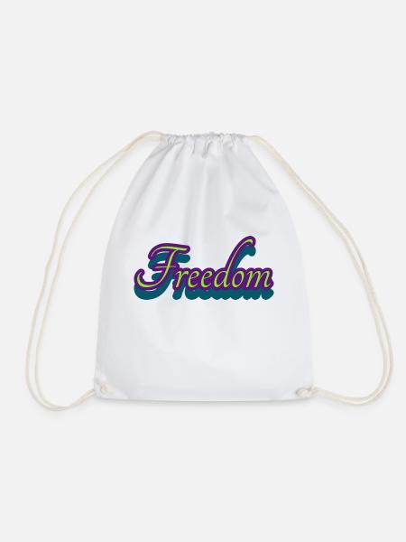 Freedom - Turnbeutel - Weiß