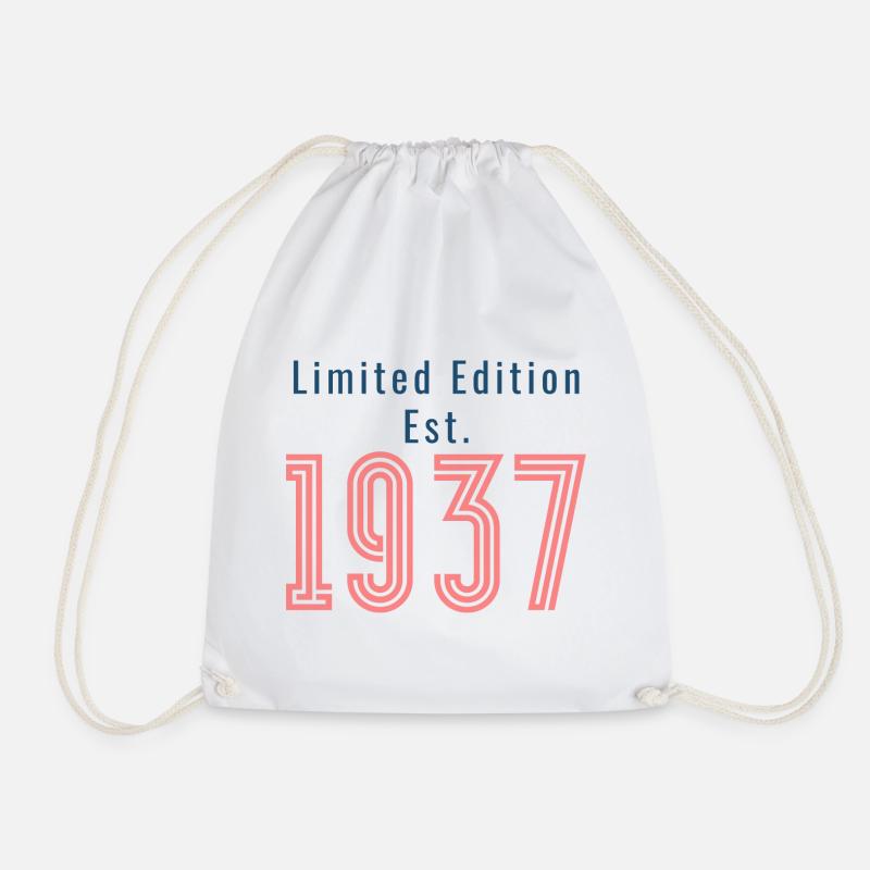 Limited Edition 1937 Geburtstag - Turnbeutel - Weiß