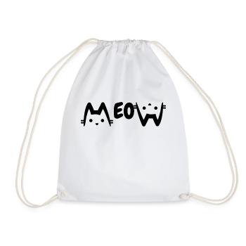 MEOW - Turnbeutel - Weiß - Vorne