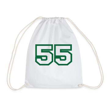Nummer 55 green sport - Turnbeutel - Weiß - Vorne