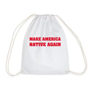 american native, deadly day, apache - Turnbeutel - Weiß - Vorne