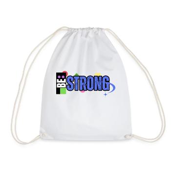 Be Strong - Drawstring Bag - white - Front