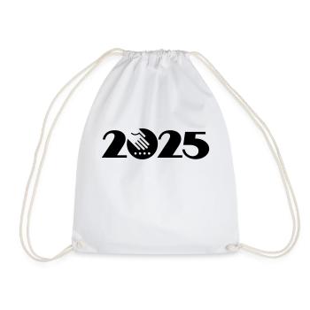 Farmer 2025, Gardener 2025, Farmer 2025 - Drawstring Bag - white - Front