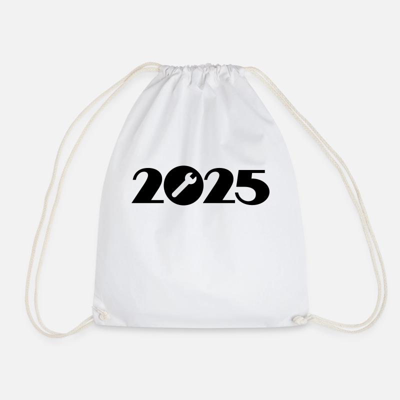 Builder 2025, Renovation 2025, Craftsman 2025 - Drawstring Bag - white