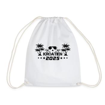 Croatie 2025 - Sac de sport léger - blanc - Devant