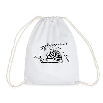pousser vous j'arrive - Sac de sport léger - blanc - Devant