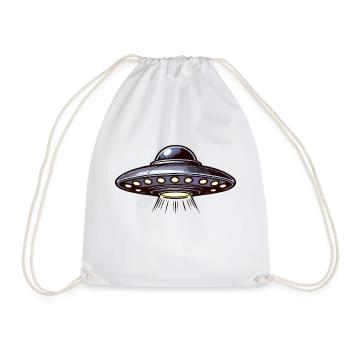 UFO - Drawstring Bag - white - Front