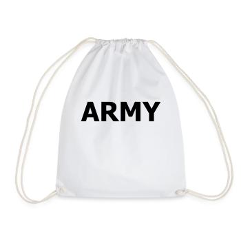 Army - Turnbeutel - Weiß - Vorne