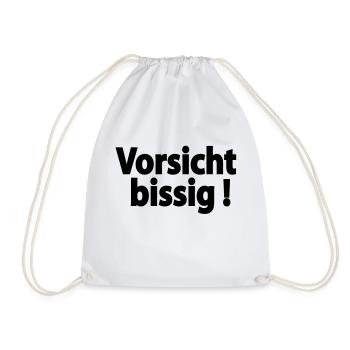 vorsicht_bissig - Turnbeutel - Weiß - Vorne