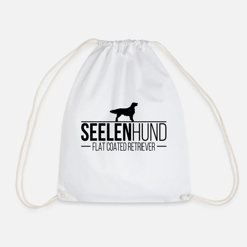FLAT COATED RETRIEVER Seelenhund - Turnbeutel - Weiß