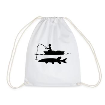 fishing_design_00 - Sac de sport léger - blanc - Devant