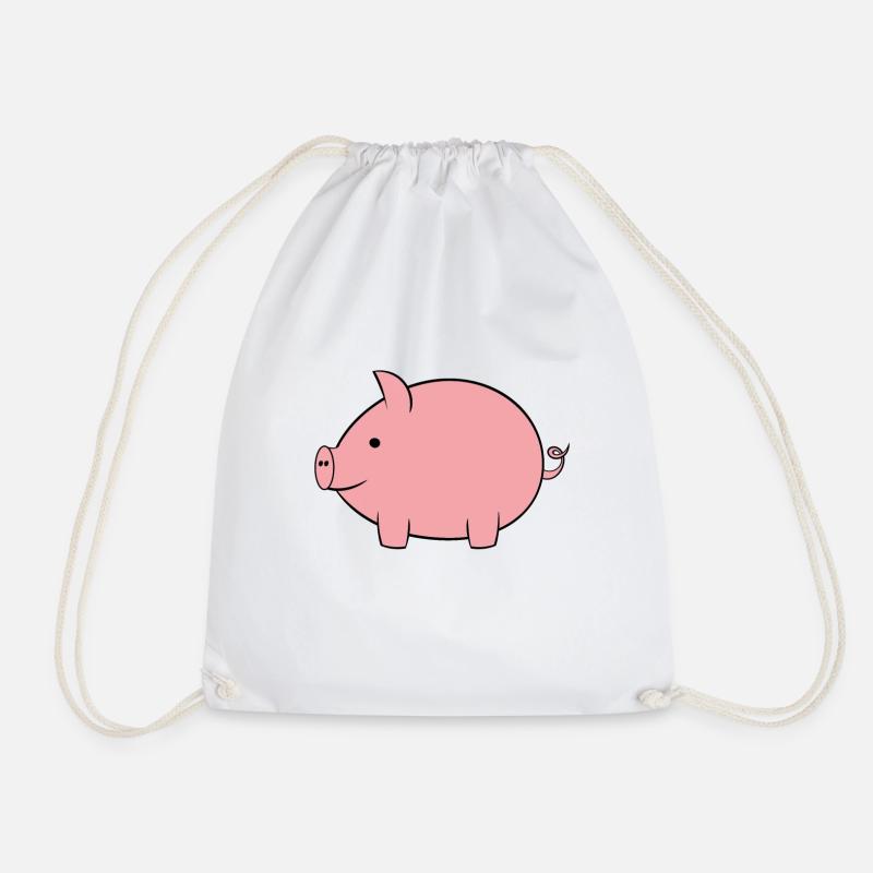 Schwein - Turnbeutel - Weiß