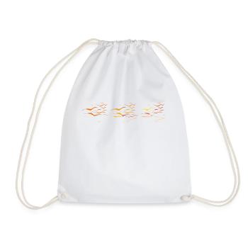 oiseau - Sac de sport léger - blanc - Devant