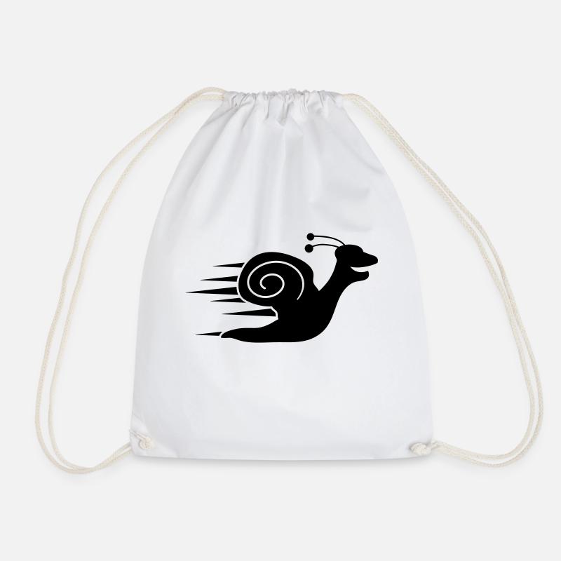 Fast Snail - Turnbeutel - Weiß