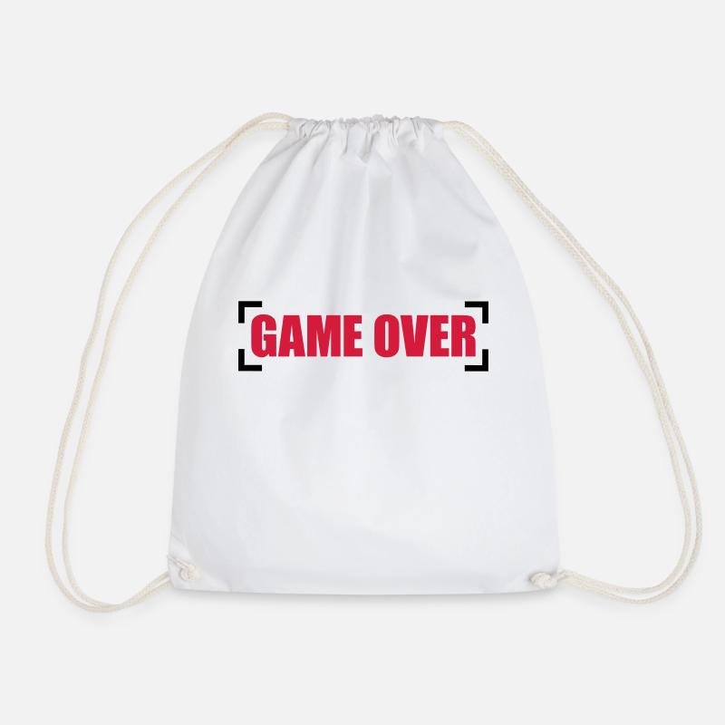 Game Over - Drawstring Bag - white
