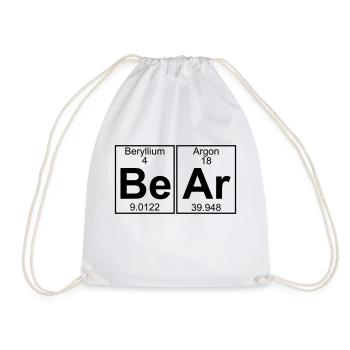 Be-Ar (bear) - Full - Turnbeutel - Weiß - Vorne