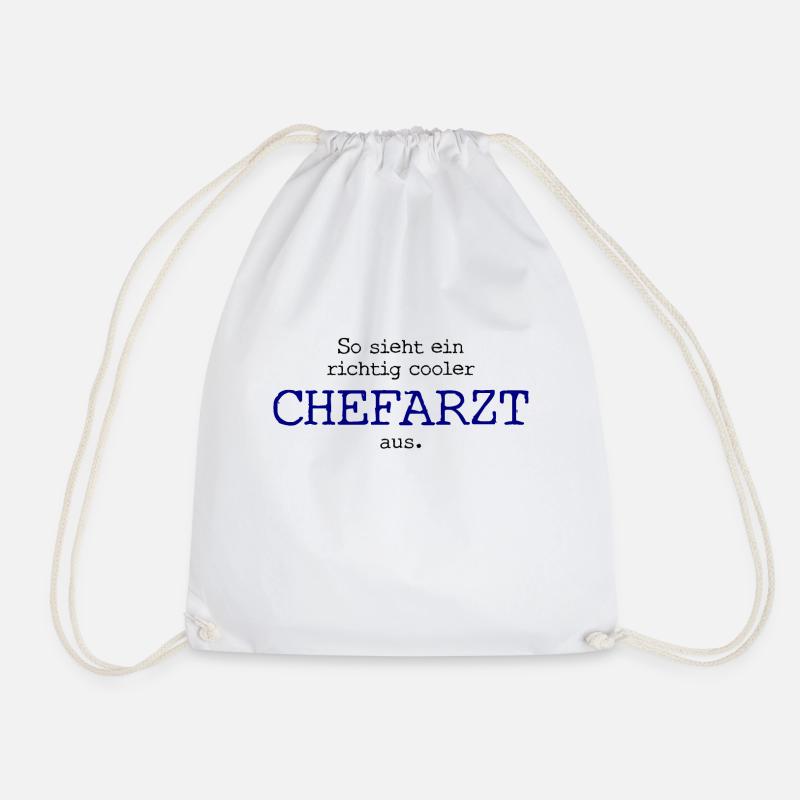 So sieht ein richtig cooler Chefarzt aus. - Turnbeutel - Weiß