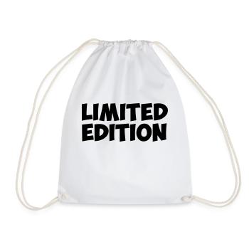 limited edition quote humor i am gift - Drawstring Bag - white - Front